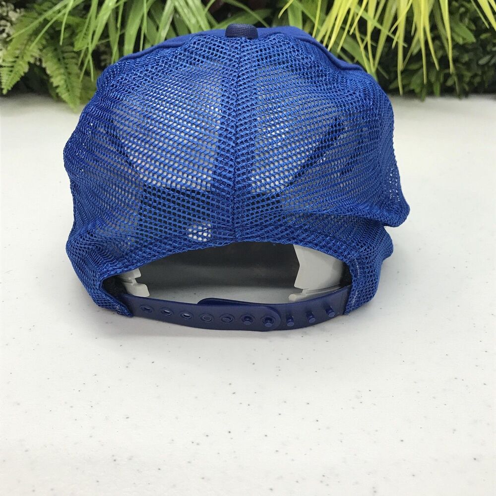 Crisco Racing Hat Cap Snap Back Blue Trucker Mesh Foam Front Advertising Mens - Picture 3 of 7